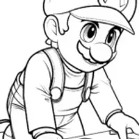 Mario solving a giant puzzle