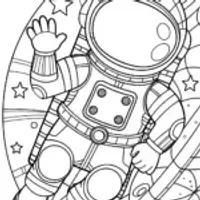 Sam floating in space