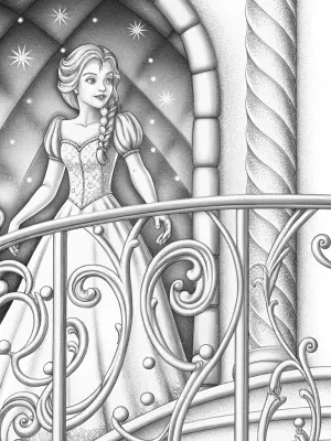 Elsa the magical timekeeper coloring pages