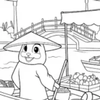 Axie at the floating market