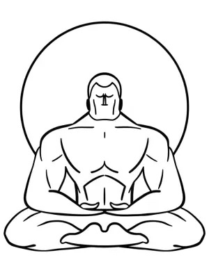 Hulk meditation coloring page coloring pages