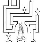 Princess in a whimsical labyrinth