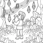 JJ exploring the enchanted music cave