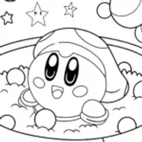 Kirby in a cosmic bubble bath