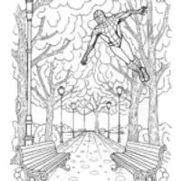 Miles Morales in the park