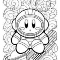 Kirby the scientist in space