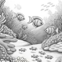 Underwater adventure with fish