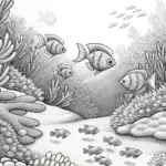 Underwater adventure with fish