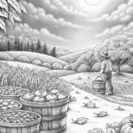 The harvest moon gathering