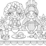 Cupcake Chic and Apple Blossom cooking