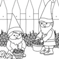Gnomes crafting flower crowns