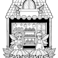 Fairies in the pumpkin bakery