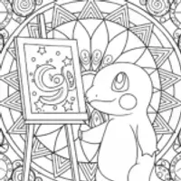Charmander painting the cosmos