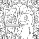 Charmander painting the cosmos