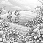 Flower timekeepers in a meadow