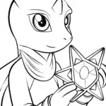 Mewtwo crafting a star crystal