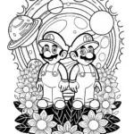 Mario and Luigi cosmic gardening