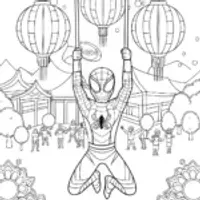 Miles Morales at the lantern festival
