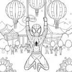 Miles Morales at the lantern festival
