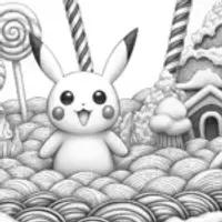 Pikachu in Candy Land