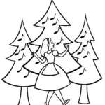Alice dancing with musical trees