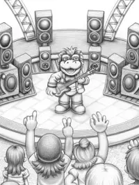 Bowser hosts a music festival