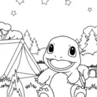 Charmander’s starry camping surprise