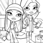 Bratz dolls in a weather workshop