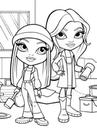 Bratz dolls in a weather workshop