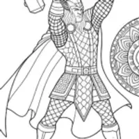 Thor swinging his hammer