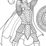 Thor swinging his hammer