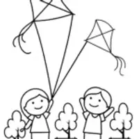 Children flying kites in the park