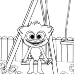Huggy Wuggy in a poppy playground