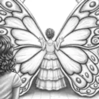 Mirabel creating butterfly wings