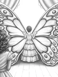 Mirabel creating butterfly wings