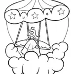 Princess on a cloud carousel