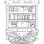 Pip the butterfly in a library
