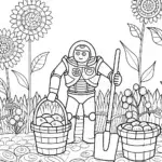 Buzz Lightyear gardening contest