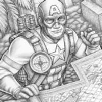 Captain America on a treasure hunt