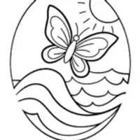 Butterfly navigating the ocean