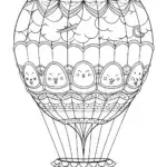 Squishmallows in a hot air balloon