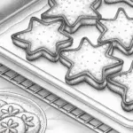 Star-shaped pastries baking