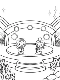 Octonauts underwater concert scene