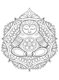 Snorlax practicing yoga