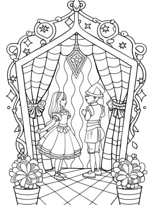 Alice and the riddling shadows coloring pages