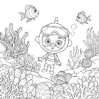 Gabby underwater art expedition