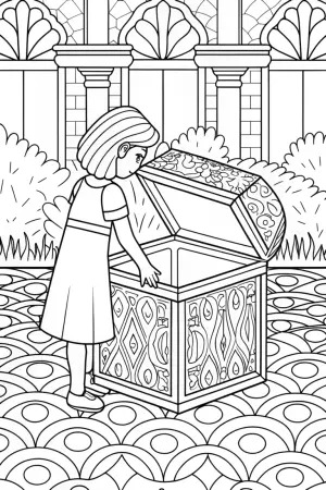 Mirabel discovers a time capsule coloring pages