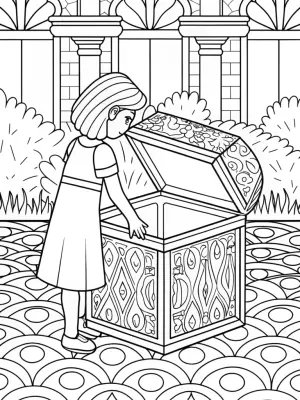 Mirabel discovers a time capsule coloring pages