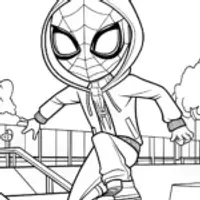 Miles Morales in the skatepark