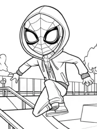 Miles Morales in the skatepark